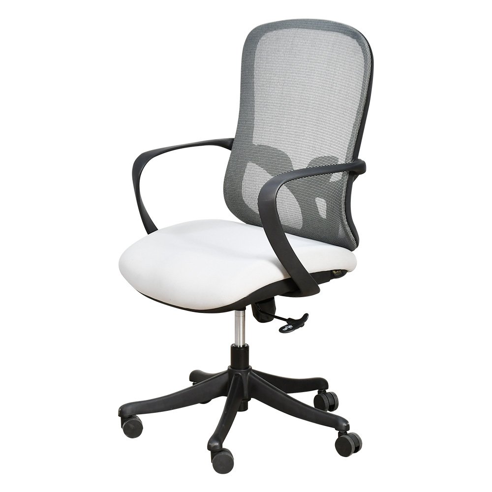 كرسي مكتب مودرن دوار قابل للتعديل رمادي