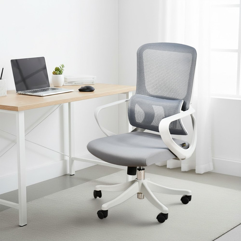 كرسي مكتب مودرن دوار قابل للتعديل رمادي كرسي مكتب مودرن دوار قابل للتعديل رمادي