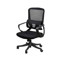 كرسي مكتب مودرن دوار قابل للتعديل أسود