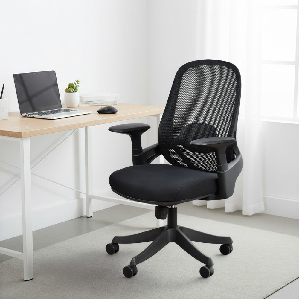 كرسي مكتب مودرن دوار قابل للتعديل أسود كرسي مكتب مودرن دوار قابل للتعديل أسود