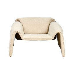 كرسي مفرد مودرن قماشي بهيكل خشبي بيج كرسي مفرد مودرن قماشي بهيكل خشبي بيج