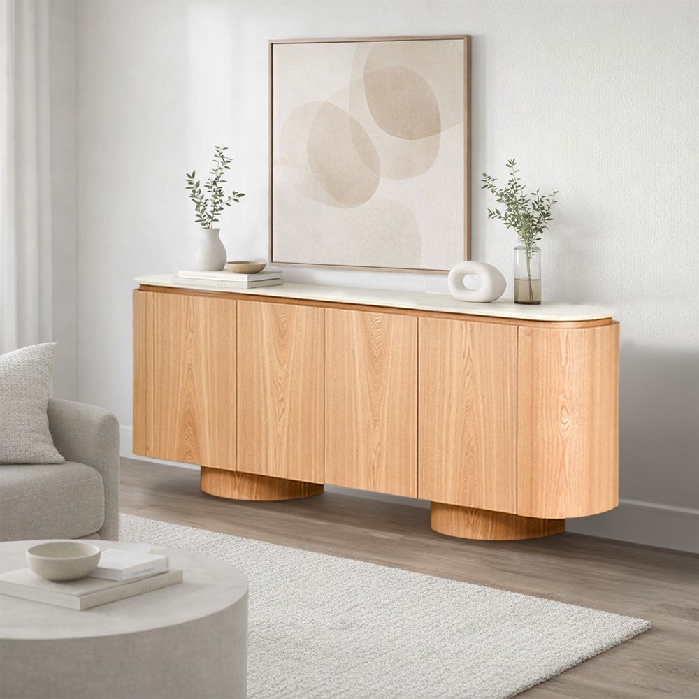 دولاب بوفيه صالة مودرن خشبي بسطح رخامي فاخر دولاب بوفيه صالة مودرن خشبي بسطح رخامي فاخر