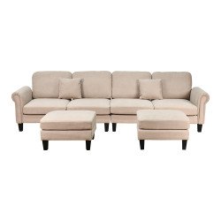 كنبة زاوية مودرن قماش تصميم عصري كافيه