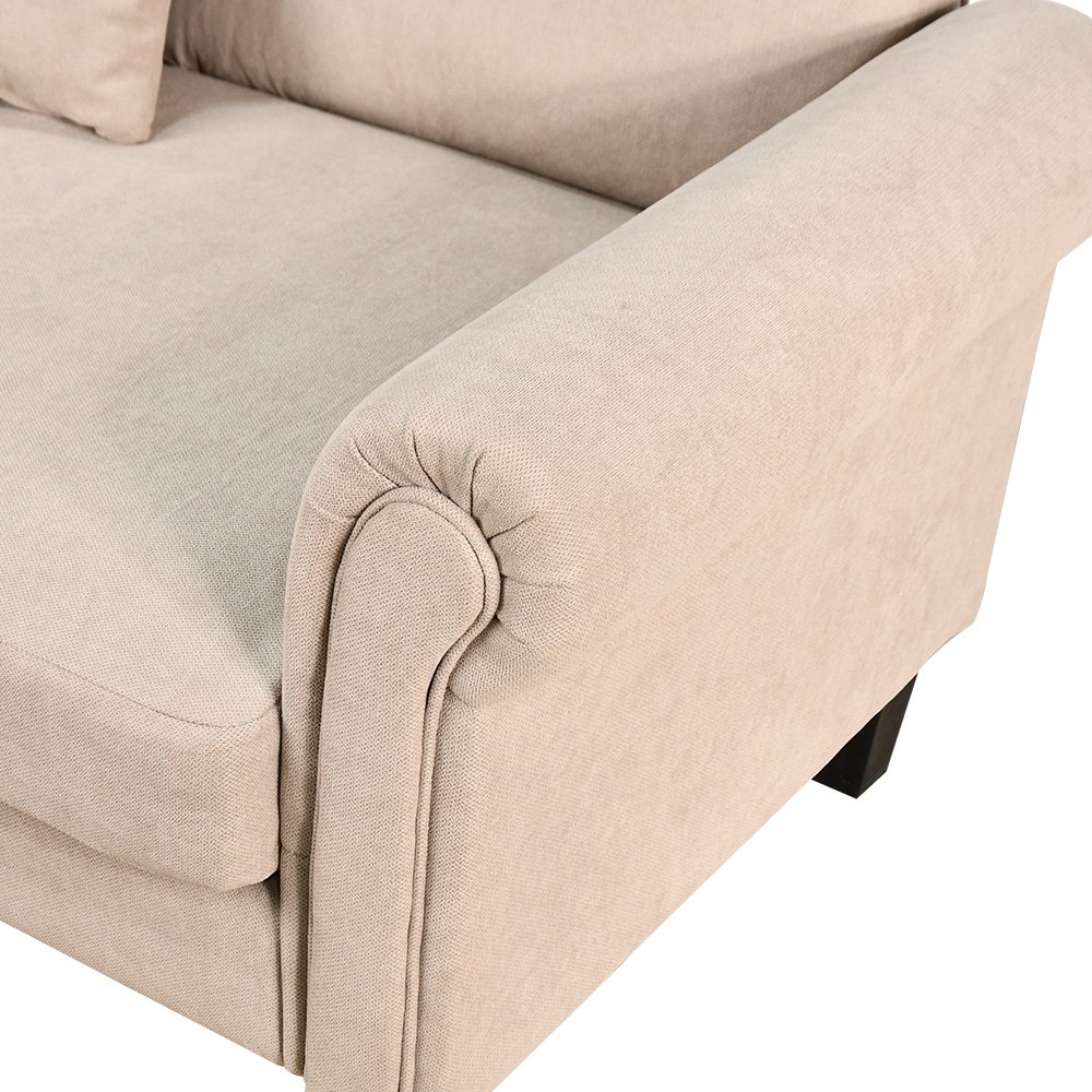 كنبة زاوية مودرن قماش تصميم عصري كافيه