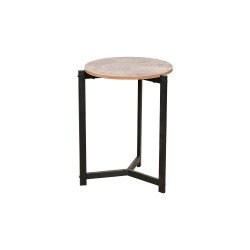 طاولة خدمة مفردة خشب تصميم عملي بني