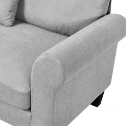 كنبة زاوية مودرن قماش تصميم عصري رمادي