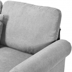 كنبة زاوية مودرن قماش تصميم عصري رمادي