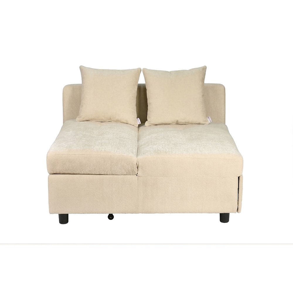 كنبة فاخرة قابلة للتعديل الي سرير مودرن مع تخزين بيج