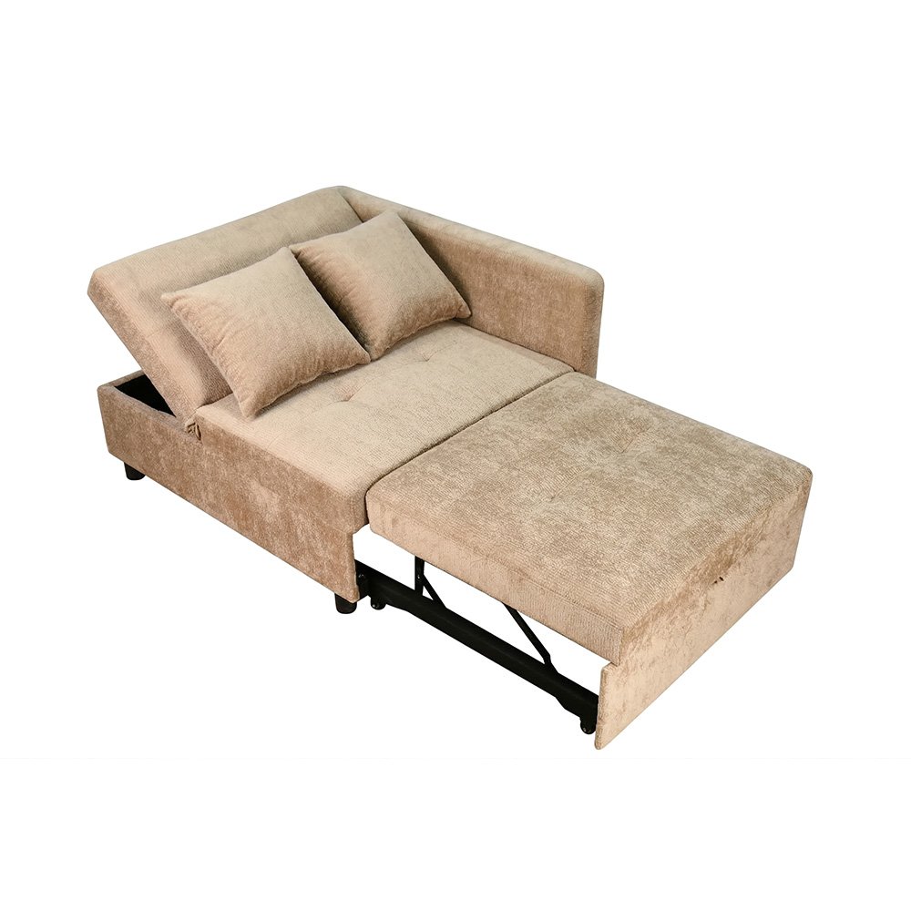 كنبة فاخرة قابلة للتعديل الي سرير مودرن مع تخزين كوفي