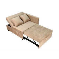 كنبة فاخرة قابلة للتعديل الي سرير مودرن مع تخزين كوفي