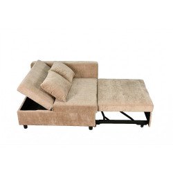 كنبة فاخرة قابلة للتعديل الي سرير مودرن مع تخزين كوفي