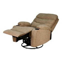 كرسي استرخاء هزاز دوار قماشي عصري كافيه