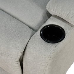 كرسي استرخاء ثابت مودرن قماشي عصري رمادي