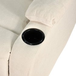 كرسي استرخاء ثابت مودرن قماشي عصري بيج