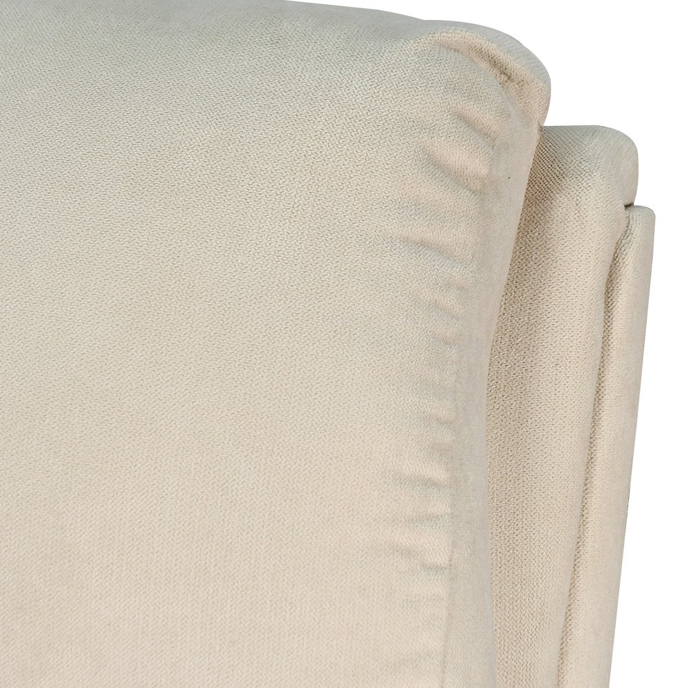 كرسي استرخاء ثابت مودرن قماشي عصري بيج