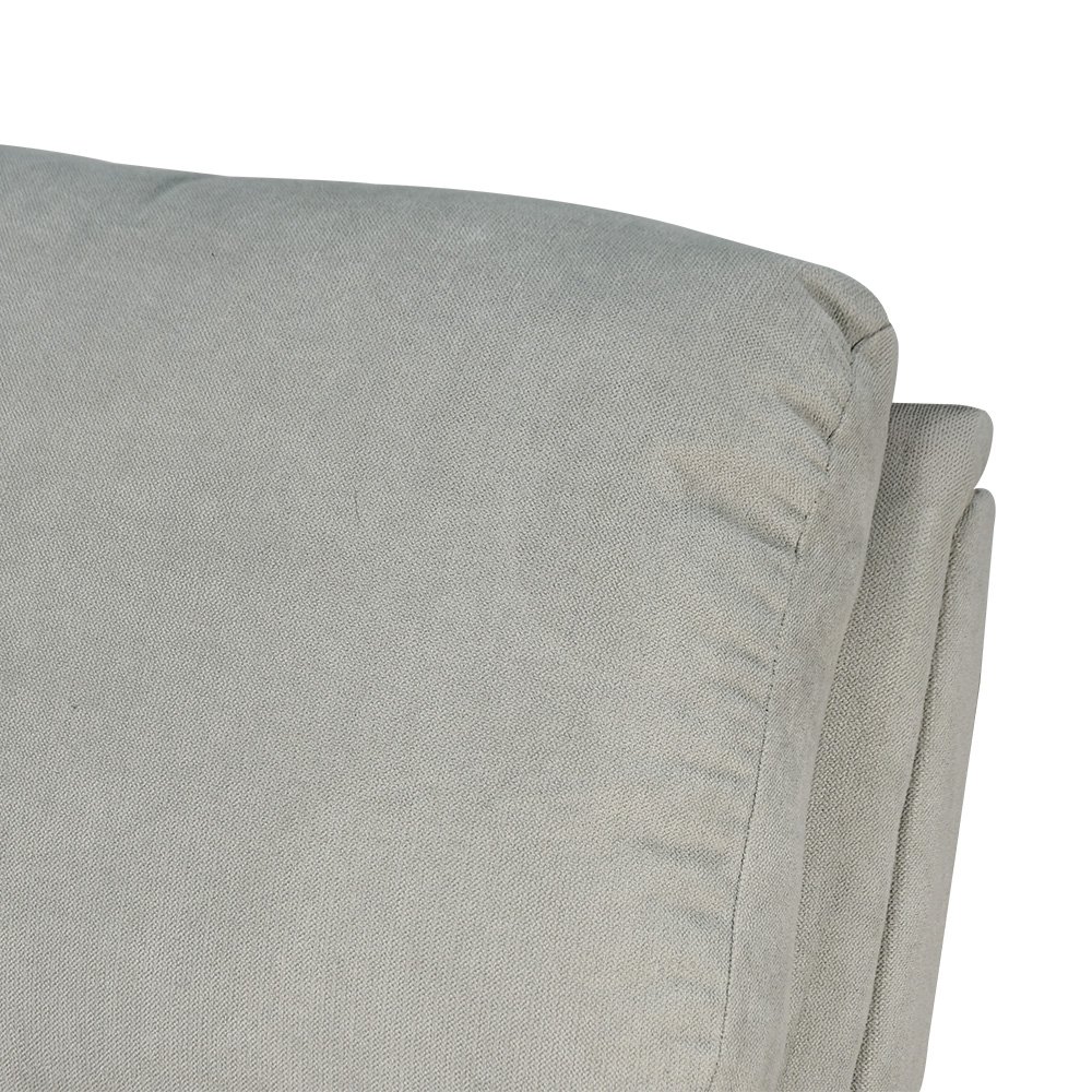 كرسي استرخاء ثابت مودرن قماشي عصري رمادي