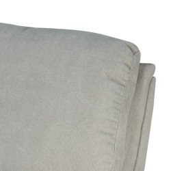 كرسي استرخاء ثابت مودرن قماشي عصري رمادي