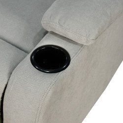 كرسي استرخاء ثابت مودرن قماشي عصري رمادي