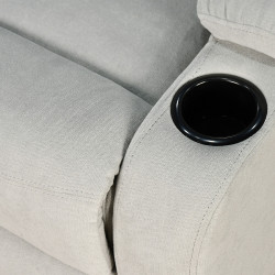 كرسي استرخاء ثابت مودرن قماشي عصري رمادي