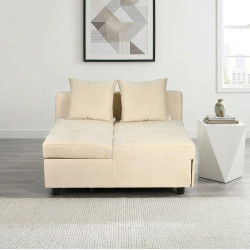 كنبة فاخرة قابلة للتعديل الي سرير مودرن مع تخزين بيج كنبة فاخرة قابلة للتعديل الي سرير مودرن مع تخزين بيج