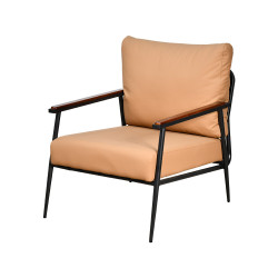 كرسي مفرد جلد بهيكل معدني تصميم عصري هافان كرسي مفرد جلد بهيكل معدني تصميم عصري هافان