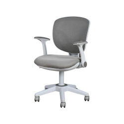 كرسي مكتب مودرن دوار قابل للتعديل رمادي