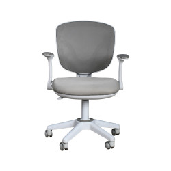 كرسي مكتب مودرن دوار قابل للتعديل رمادي