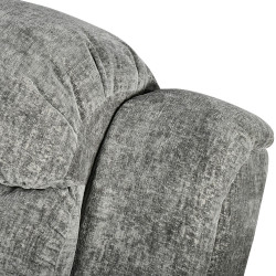 كرسي استرخاء فخم هزاز دوار بحامل جوال رمادي غامق