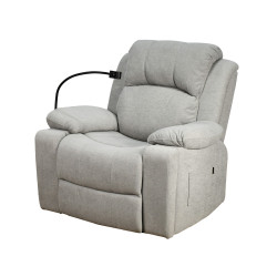 كرسي استرخاء فخم هزاز دوار بحامل جوال وحامل أكواب متحرك كرسي استرخاء فخم هزاز دوار بحامل جوال وحامل أكواب متحرك