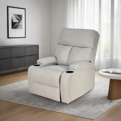 كرسي استرخاء ثابت مودرن قماشي عصري رمادي كرسي استرخاء ثابت مودرن قماشي عصري رمادي