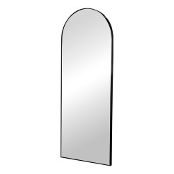 مرآة ديكور حائط بإطار أسود 70×180 سم