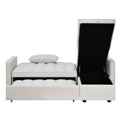 كنبة زاوية قماش مودرن بتصميم عصري مع تخزين بيج