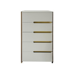 غرفة نوم متكاملة مودرن 8 قطع خشب فاخر - بيج