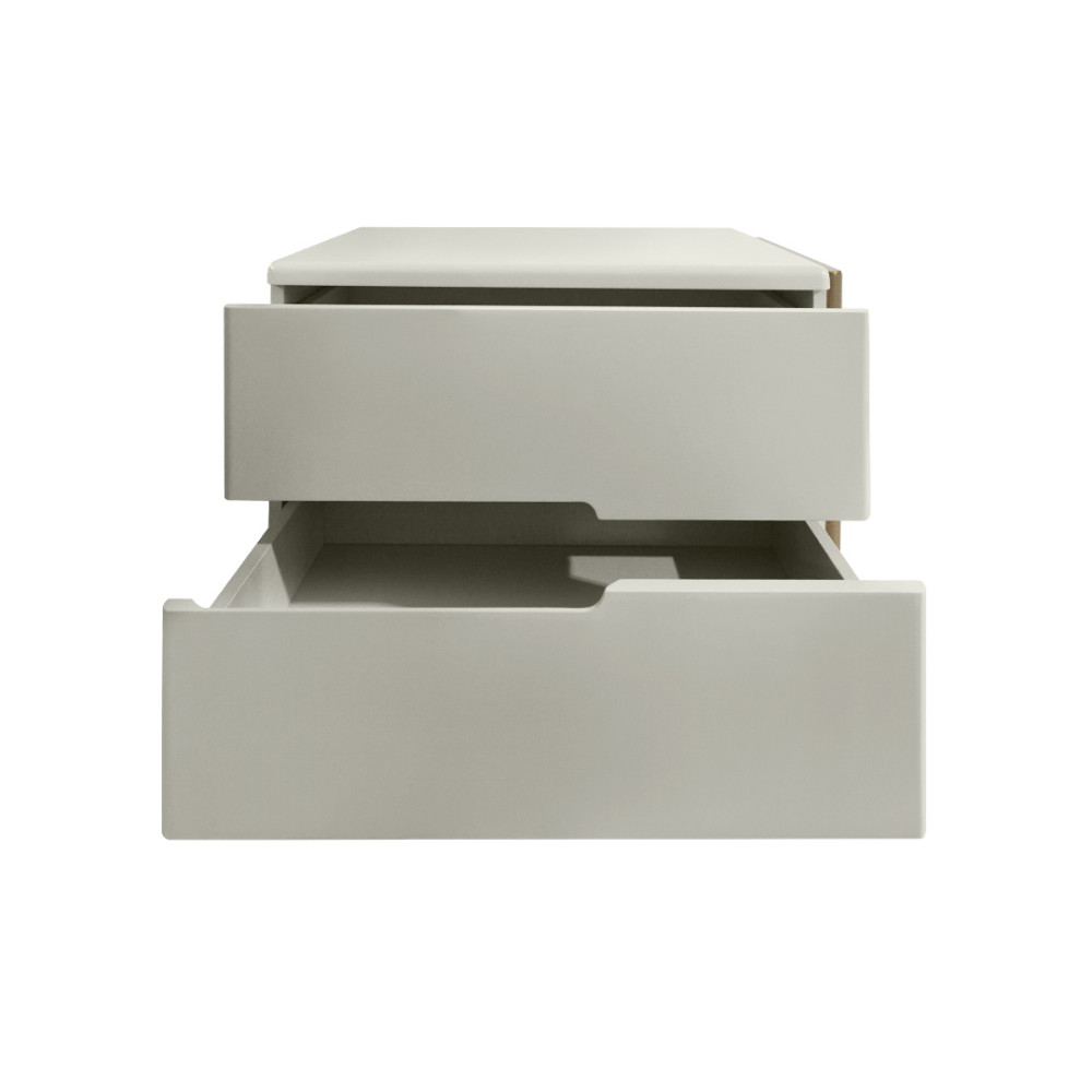 غرفة نوم متكاملة مودرن 8 قطع خشب فاخر - بيج