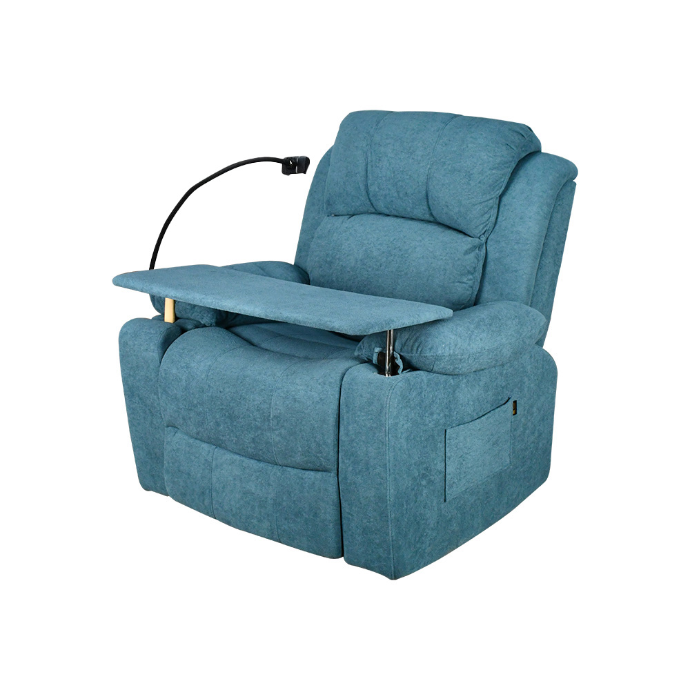 كرسي استرخاء مودرن هزار دوار بحامل جوال مع طاولة سماوي غامق