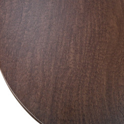 طقم طاولات خدمة 5 قطع خشبي بقاعدة معدنية 2 دور بني