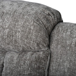 كرسي استرخاء فخم هزاز دوار بحامل جوال رمادي غامق