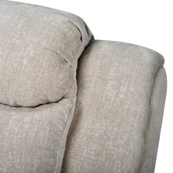 كرسي استرخاء فخم هزاز دوار بحامل جوال بيج