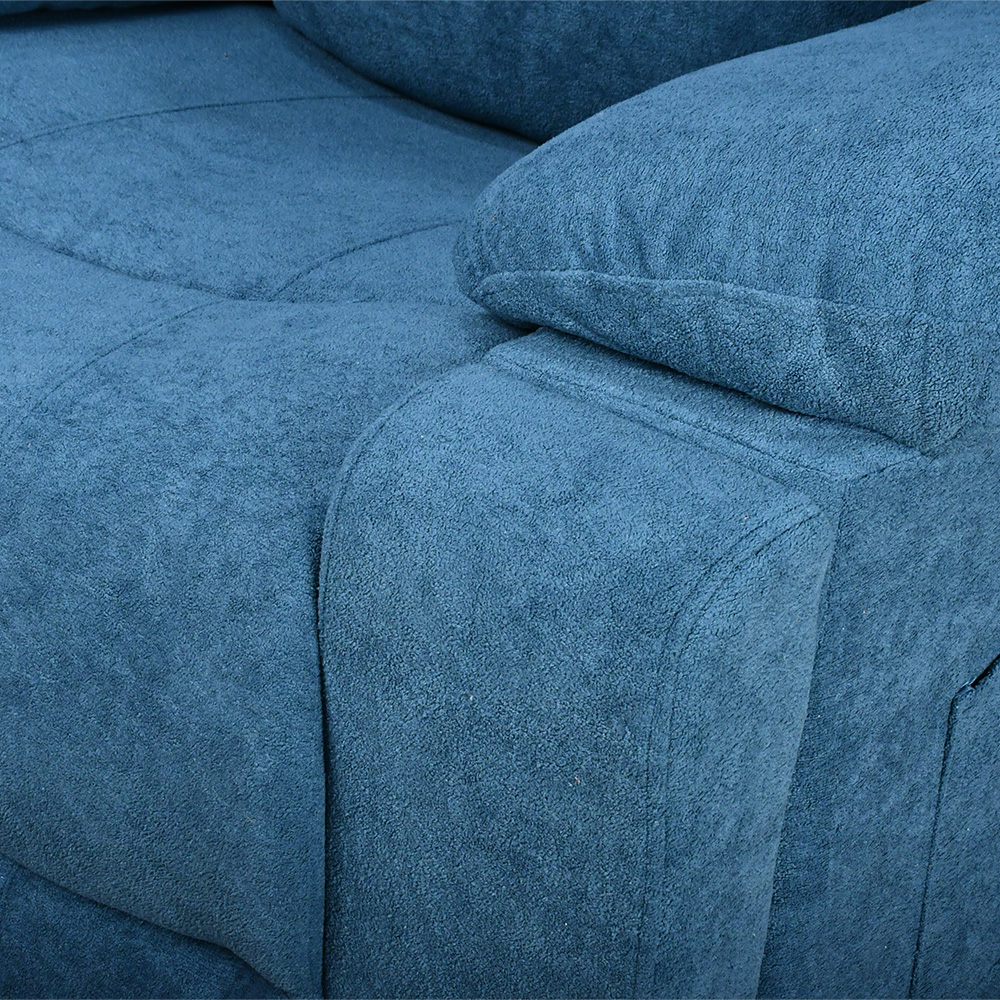 كرسي استرخاء فخم هزاز دوار بحامل جوال وحامل أكواب متحرك