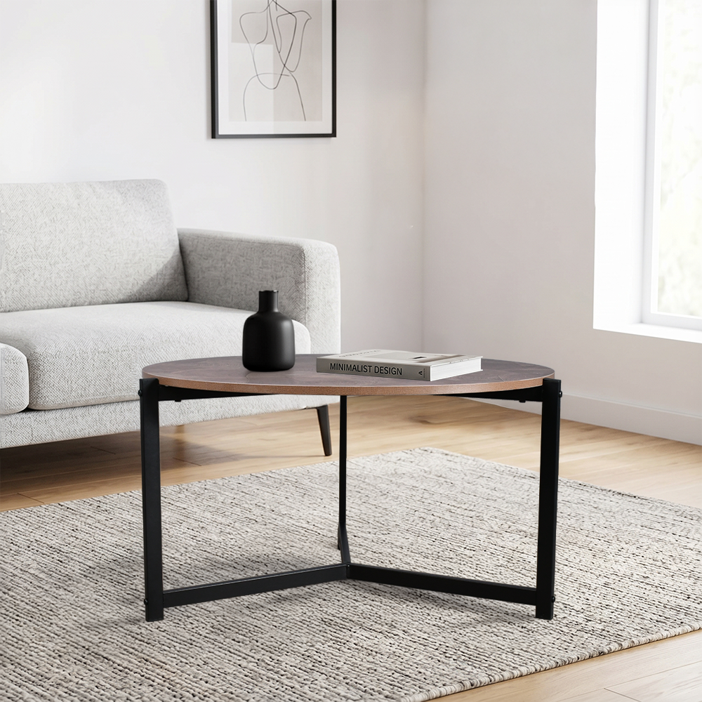 طاولة خدمة مفردة خشب تصميم عملي بني