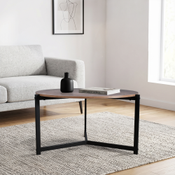 طاولة خدمة مفردة خشب تصميم عملي بني