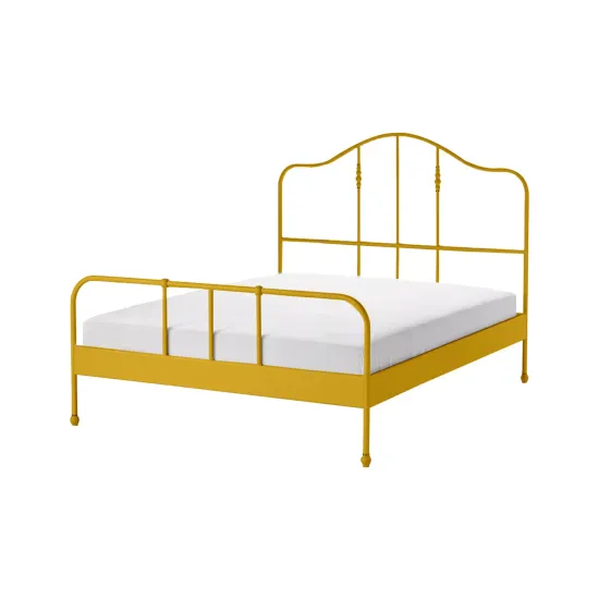سرير ذهبي حديد 190X90 سم