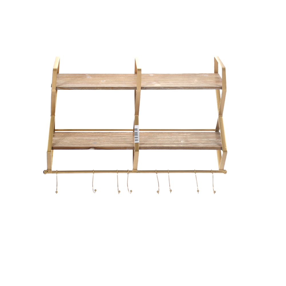 رف كوفي جداري حديد 2 رف