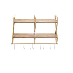 رف كوفي جداري حديد 2 رف