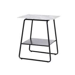 طاولة خدمة مفردة 2 دور سطح رخامي عصري