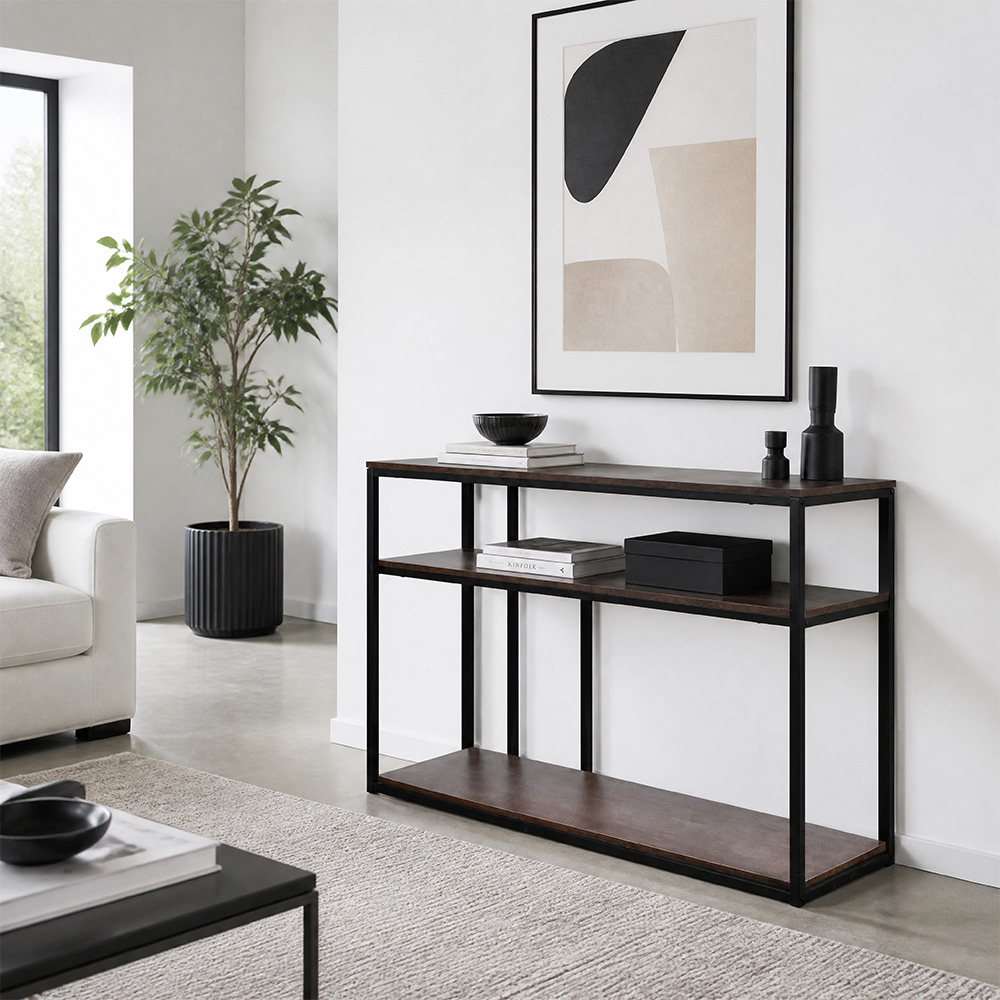 مدخل استقبال خشبي 3 رف - 130 سم