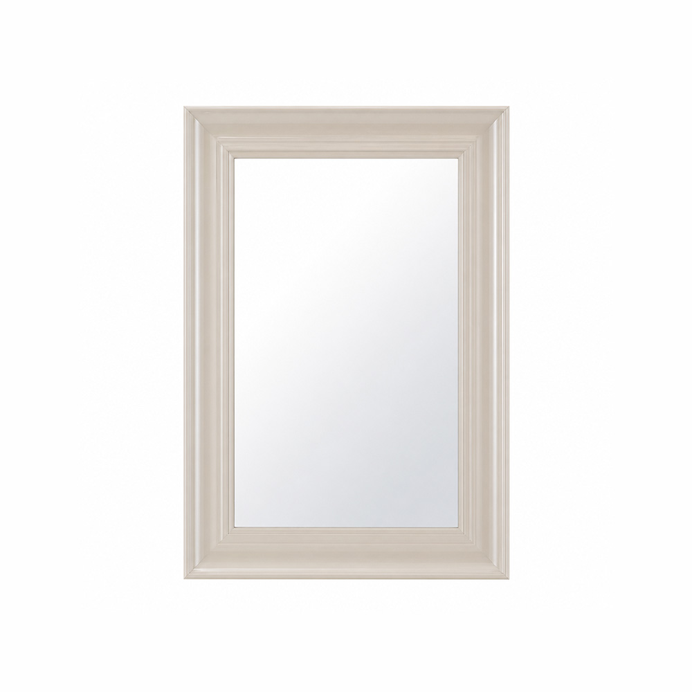 مرآة حائط إطار أبيض 60×90 سم مرآة حائط إطار أبيض 60×90 سم