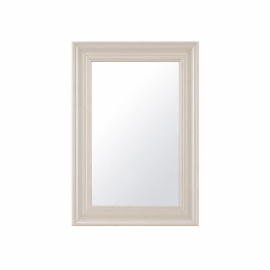 مرآة حائط إطار أبيض 60×90 سم مرآة حائط إطار أبيض 60×90 سم