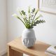 فازة ورد فخار عصرية - أبيض فازة ورد فخار عصرية - أبيض