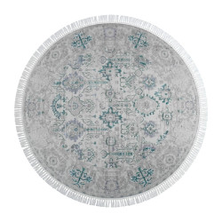 سجادة صالة مطبوع ناعم تصميم شرقي 150×150 سم